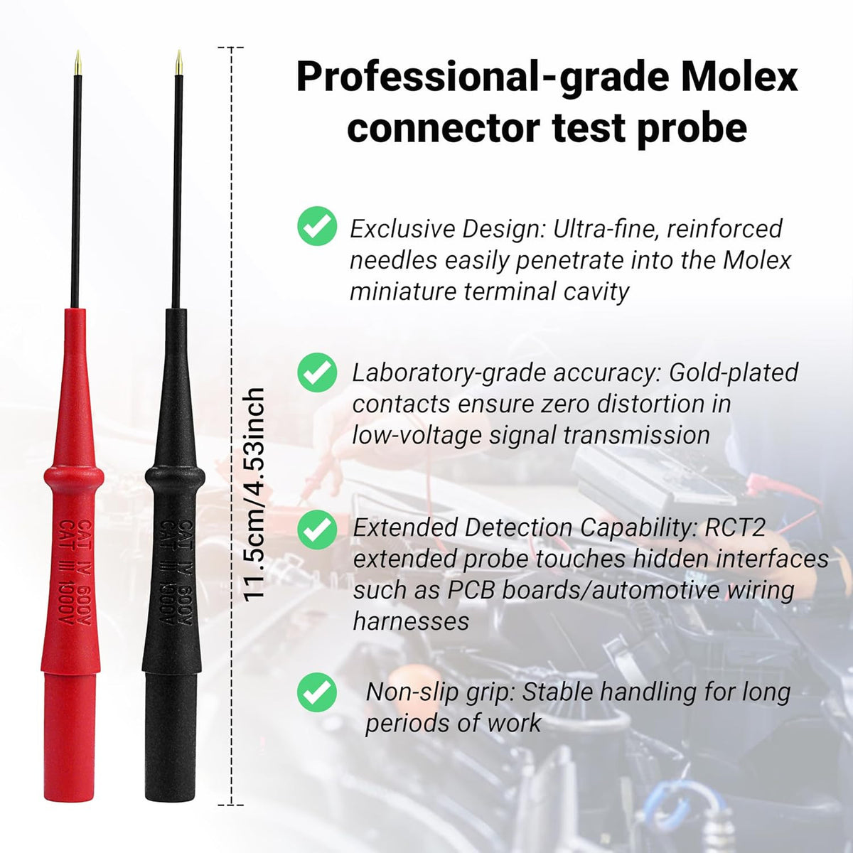 RCT2 Extension Probe Tip Set,Compatible with Fieldpiece RCT2 ADK7 ADLS2