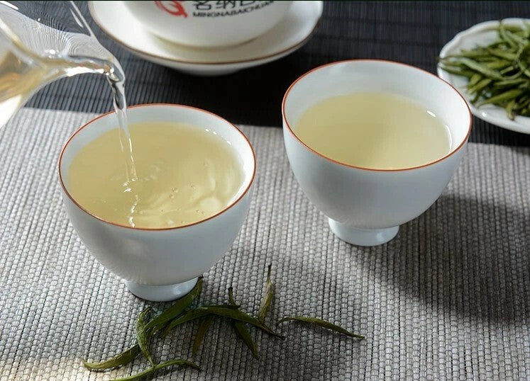 Sichuan Emei Shan Green Zhu Ye Qing tea,Bamboo Loose Leaf Cyan Bud Grüner tee