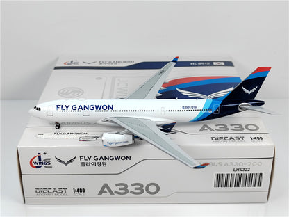 1:400 JC Wings FLY GANGWON AIRBUS A330-200 Passenger Airplane Diecast Model