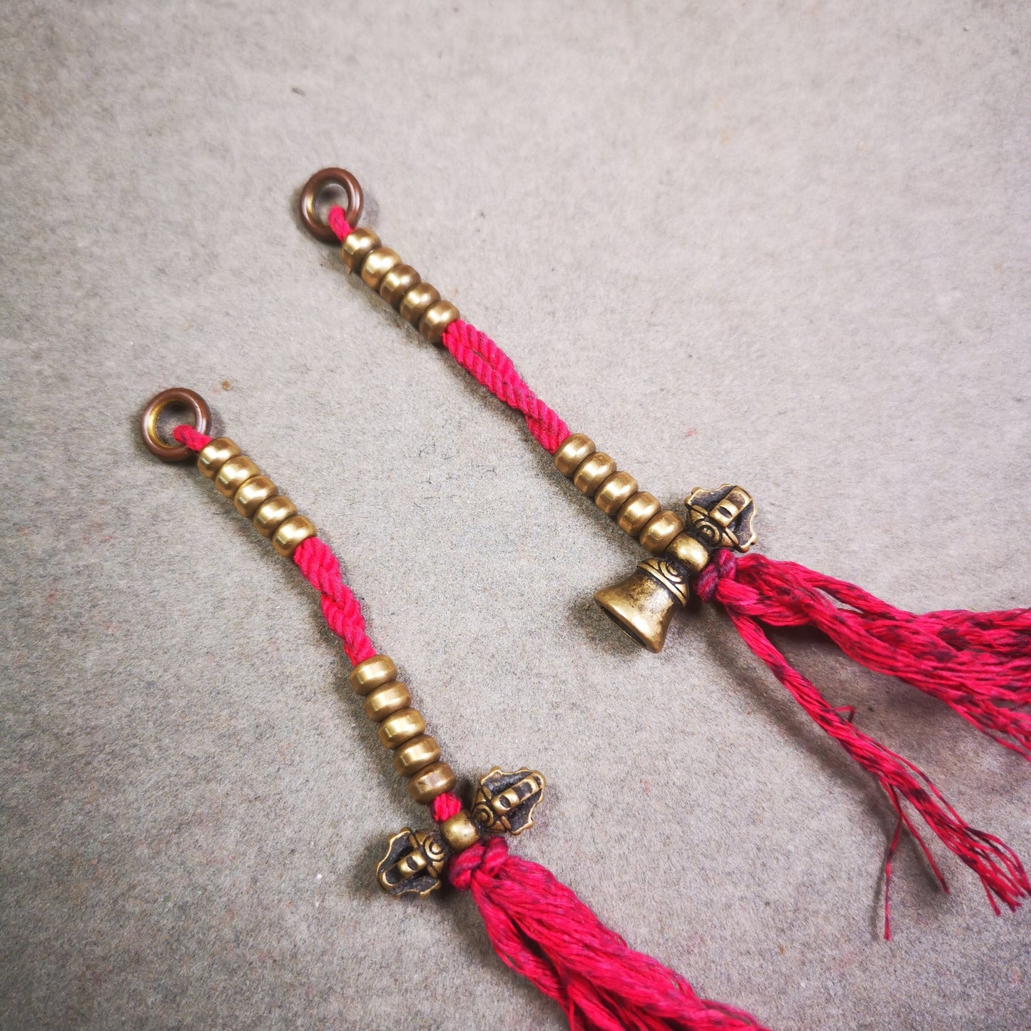 Gandhanra 5mm Brass Tibetan Buddhist Mala Bead Counters Prayer Bead Counters