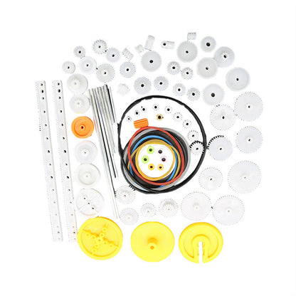 82PCS/Set Plastic Gear DIY Accessories Set for Toy Motor Car Robot Model Kit
