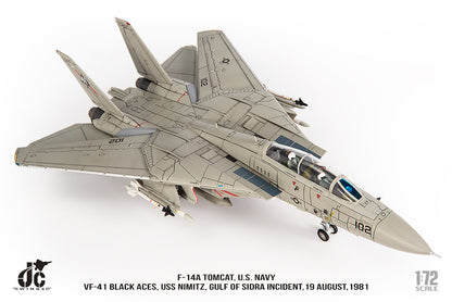 1:72 JC Wings Grumman F-14A Tomcat U.S. NAVY VF-41 Fighter Diecast Plane Model