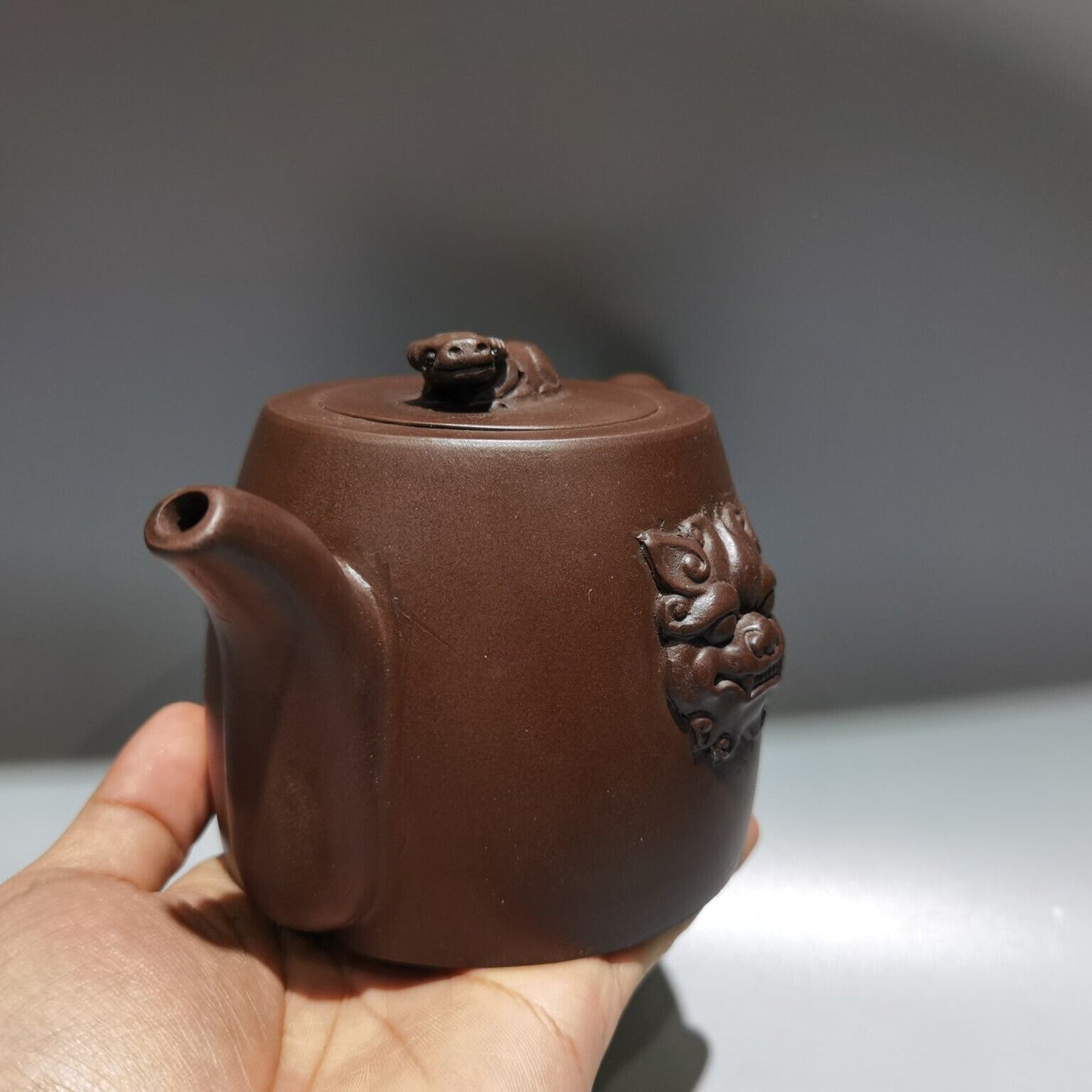 Chinese Yixing Purple Clay Teapot Tea Set Pot Zisha Ceramic Cute Decor Figurine