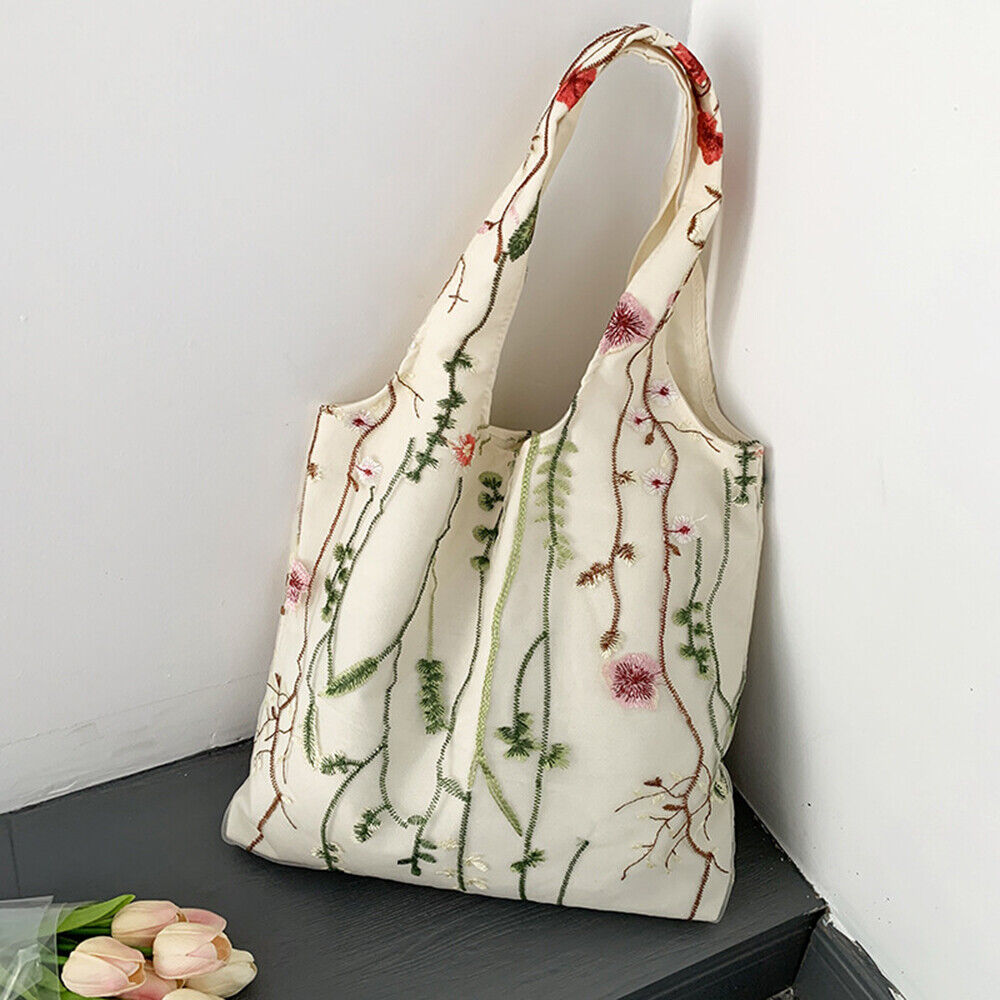 Women Tote Bags Handbags Large Capacity Embroidery Shoulder Bag Top-handle Bag*