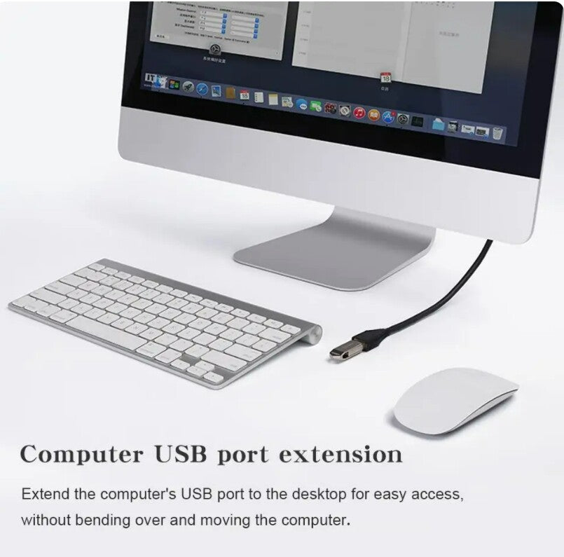 High-Speed USB-USB Extension Cable USB 2.0 Adapter Extender Cord Male/Female LOT