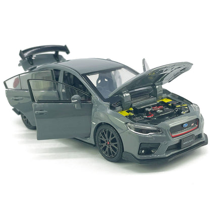 1/32 Subaru WRX STI Model Car Diecast Toy Vehicle Toys for Boys Kids Gifts Gray