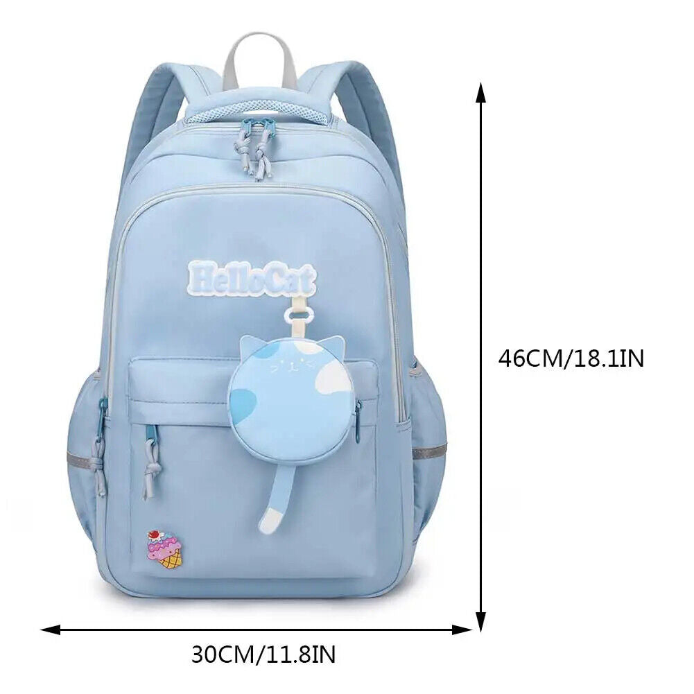 Students School Bags Canvas Backpack Patchwork Women