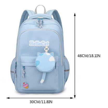 Students School Bags Canvas Backpack Patchwork Women