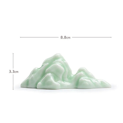 Creative Mountain Ceramic Tea Shelf Shadow Cover Tea Pet Tea Ceremony Pen Holder