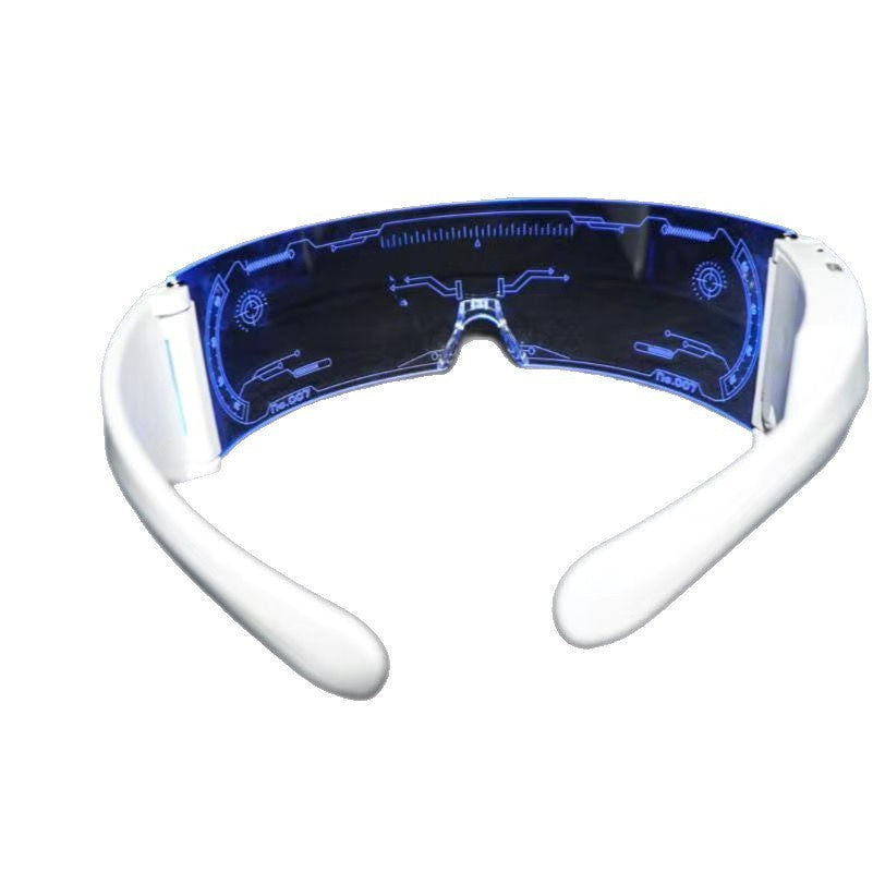 LED-lit Cycling Goggles with Nighttime Anti-Collision Lighting