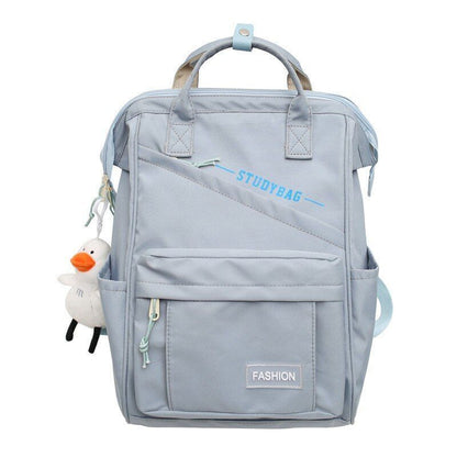 Laptop Waterproof Nylon Bag Traveling Green Backpack Bag College 26*18*40CM Pink