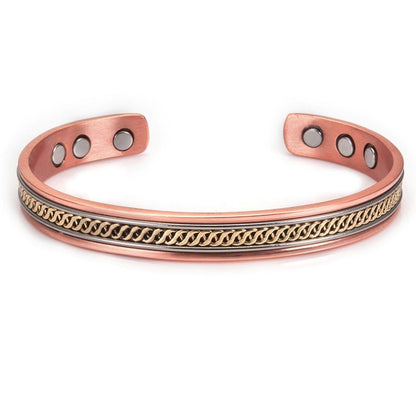Women Healing Bracelet Tibetan Pure Copper Magnetic Men Fashion Jewelry Bangles