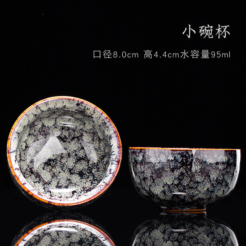 Tea Cup Ceramic Kungfu Teacup Chinese Jianzhan Traditional Ceramic Art Best Gift