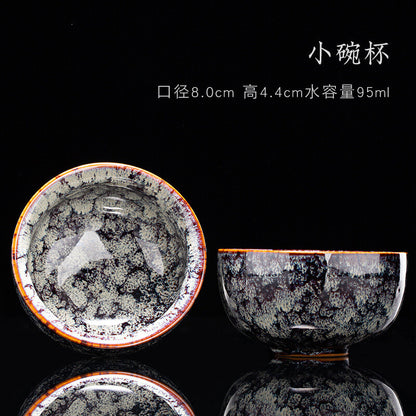 Tea Cup Ceramic Kungfu Teacup Chinese Jianzhan Traditional Ceramic Art Best Gift