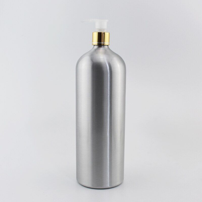 Aluminum Bottles Empty Liquid Soap Essential Oil Metal Container W/ Screw Cap 1L