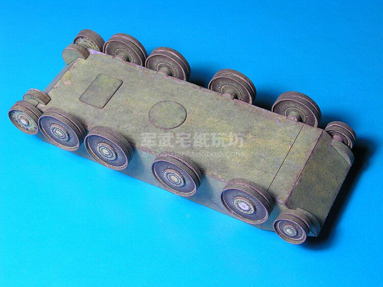 1:50 Soviet BT-SV Light Tank Paper Model Vehicle Handmade DIY Military Ornaments