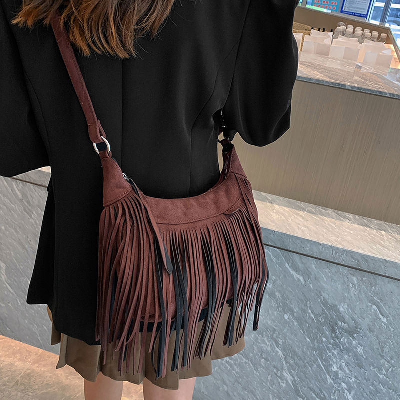 PU Leather Tassel Bags Bag Women Shoulder Crossbody Bag Bags Women's Handbags