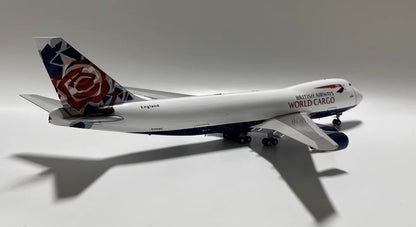 1:200 JC Wings BRITISH AIRWAYS WORLD CARGO BOEING 747-400F Plane Diecast Model
