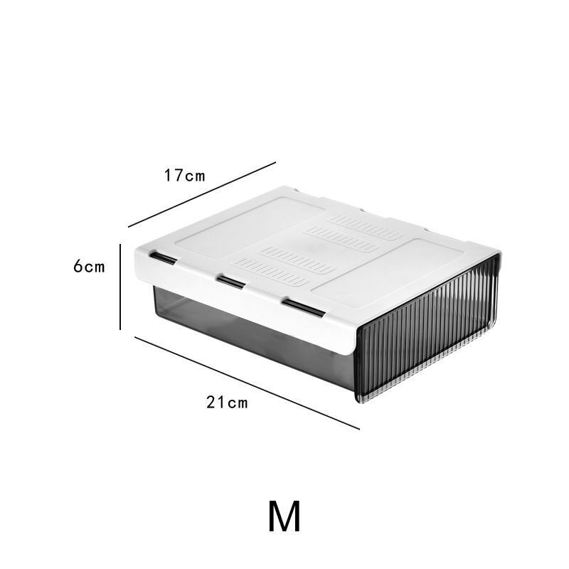 Storage Box Under Table Drawer Desk Stick Stand Hidden Stationery Pen Organizers