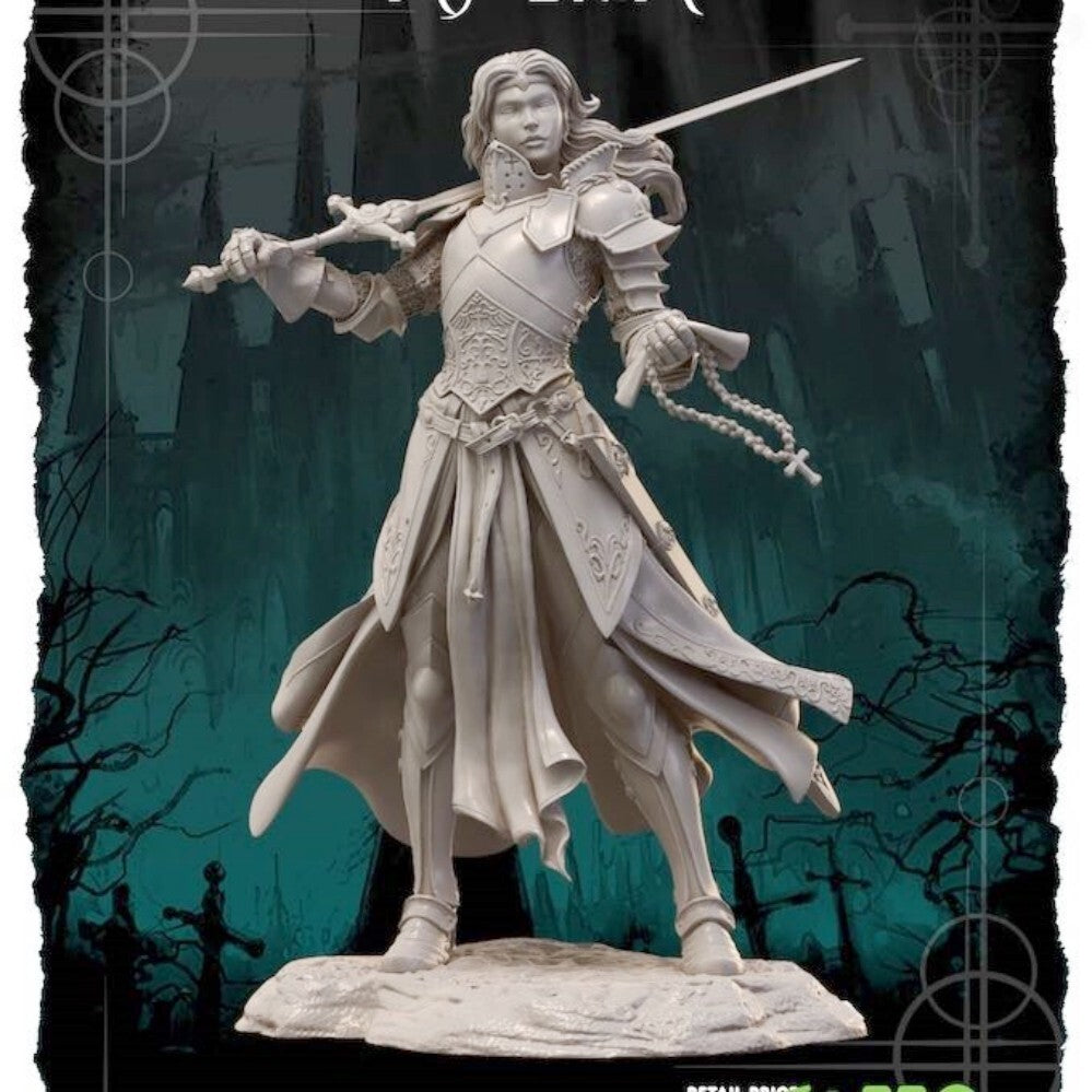 1:24 resin figure model kit Fantasy Female Swordsman Unassembled Unpainted