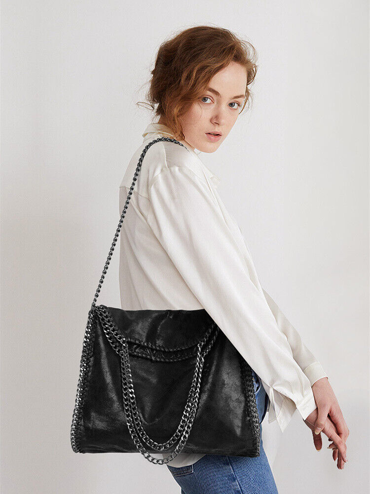 Frosted Material Handbag Woven Foldable Shoulder Women Multi-Funcation Bag Big