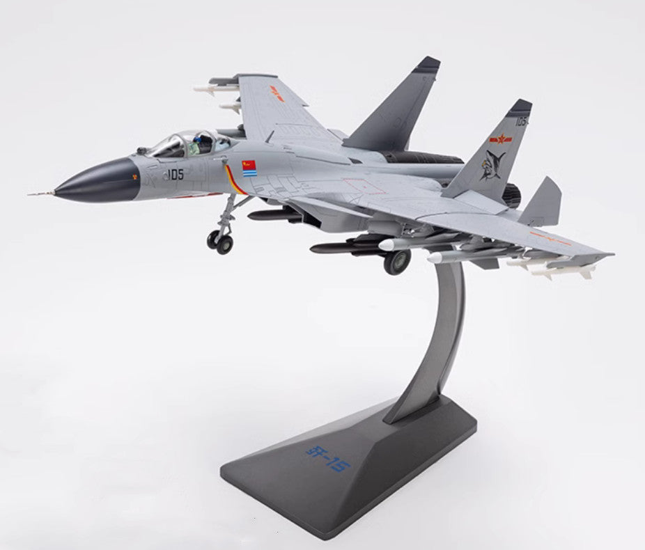 1:48 44CM AF1 J-15 Shipborne Fighter Jet Plane Diecast Military Aircraft Model