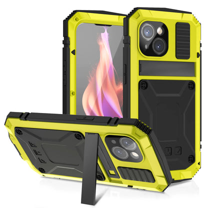 Full-Body Rugged Armor Aluminum Alloy Phone Case for iPhone 17 Pro Max/16/15