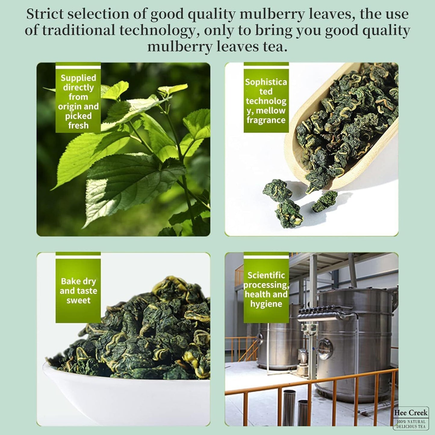 Mulberry Leaf Tea10.58oz/300g Mulberry Leaf Herbal Tea Sun-dried Mulberry Leaves