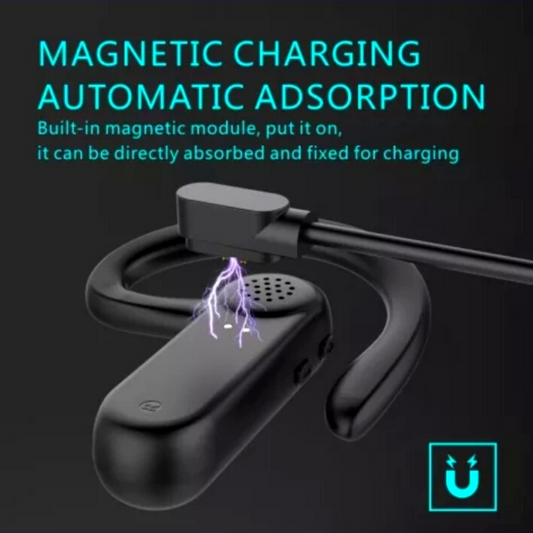 Wireless Bluetooth 5.2 Earpiece Noise Cancelling Headset Driving Trucker Earbuds