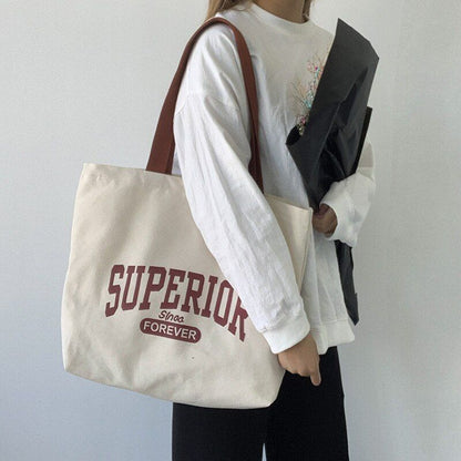 Canvas Totes Large Shoulder Bags Shopping Purse Handbag Tote Pouch 42*38 CM Bags