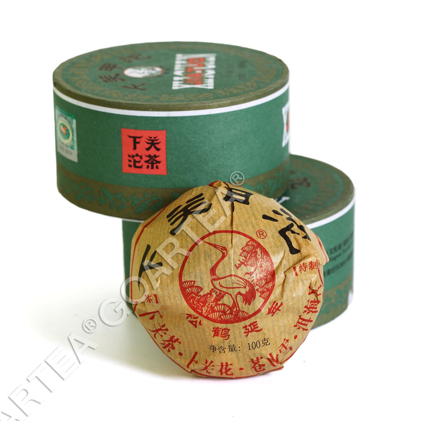 2016 Year 100g Pu-erh Puer Puerh Tea Xiaguan Jiaji Tuocha Cake Box Raw Pu'er Tea-