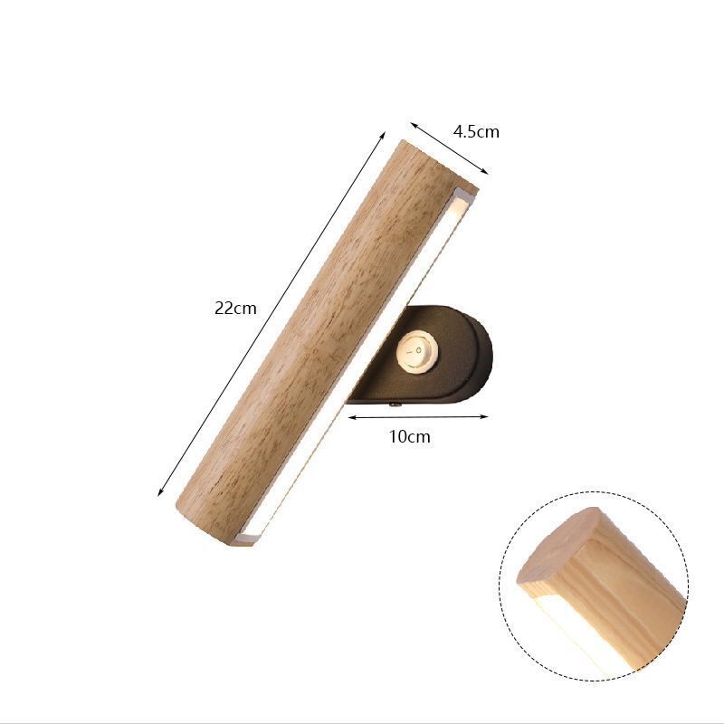 LED Wall Lamp Wooden Nordic Modern Adjustable Lighting Bar Restaurant Decoration