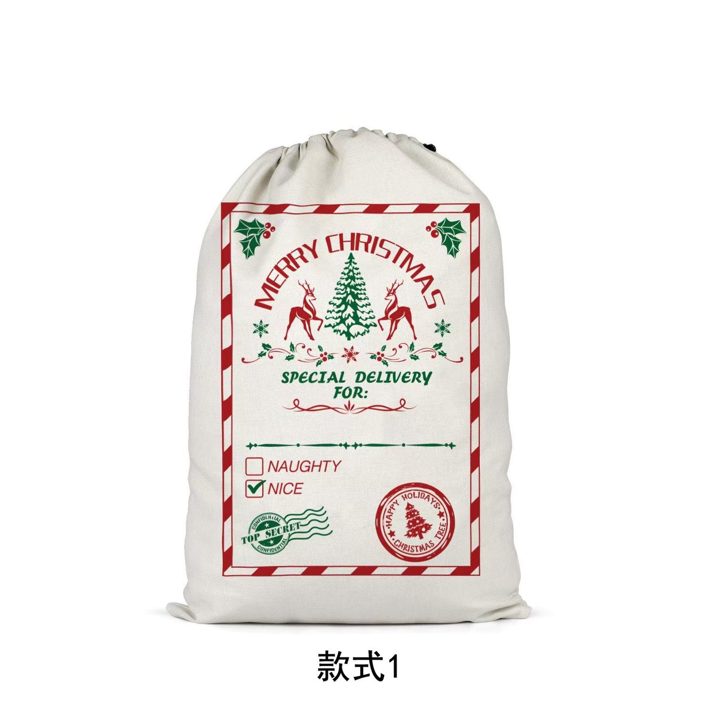 Christmas Santa Claus Bag Gift Gift Bag 19.5inx27.5in Large Scall Christmas Bag