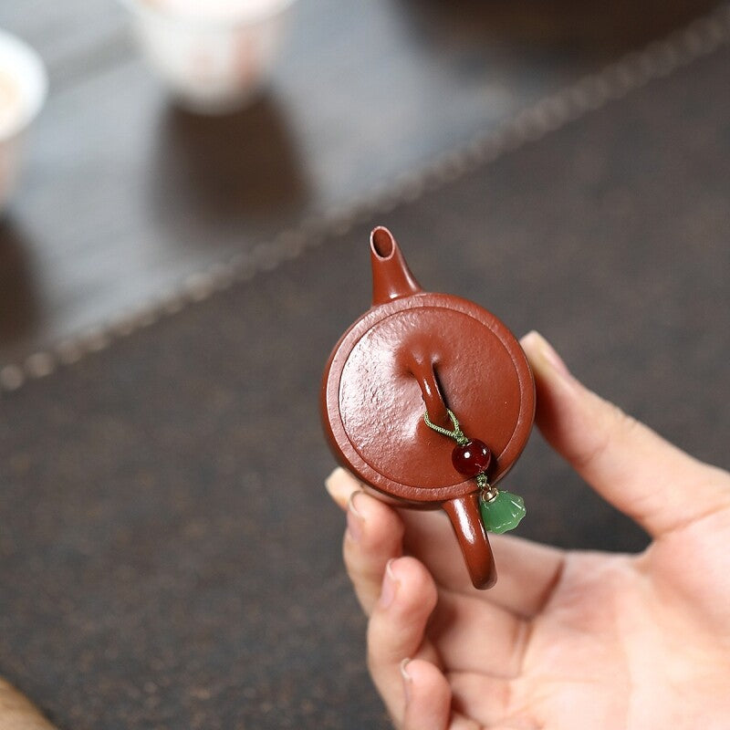 55ml Real Yixing Zisha Zhu Clay Tea Pot Kungfu Tea Pot Small Ball Shaped Infuser