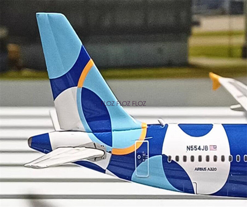 for Phoenix JetBlue Airways for Airbus A320 N554JB 1:400 plane Pre-built Model