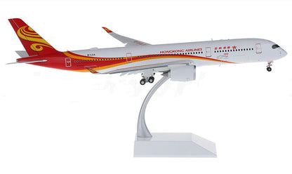 1:200 33CM JC Wings HONGKONG AIRLINES A350-900 Airplane Flap Down Diecast Model