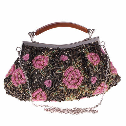 Women Clutch Bags Beads Evening Bag Day Clutches Party Bag Lady Vintage Purse