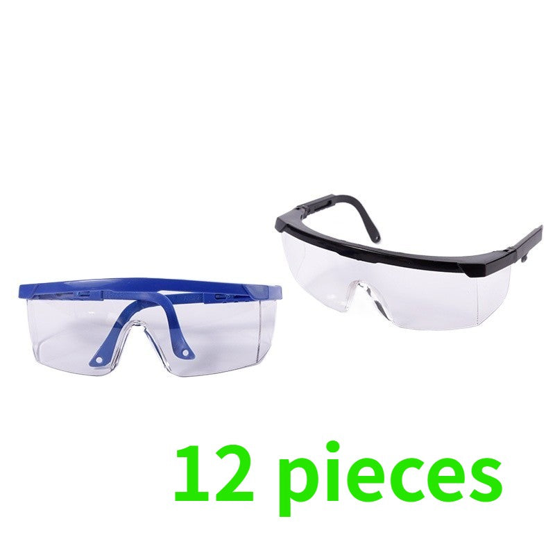 12 piece set of safety telescopic goggles with anti splash UV protection-usa