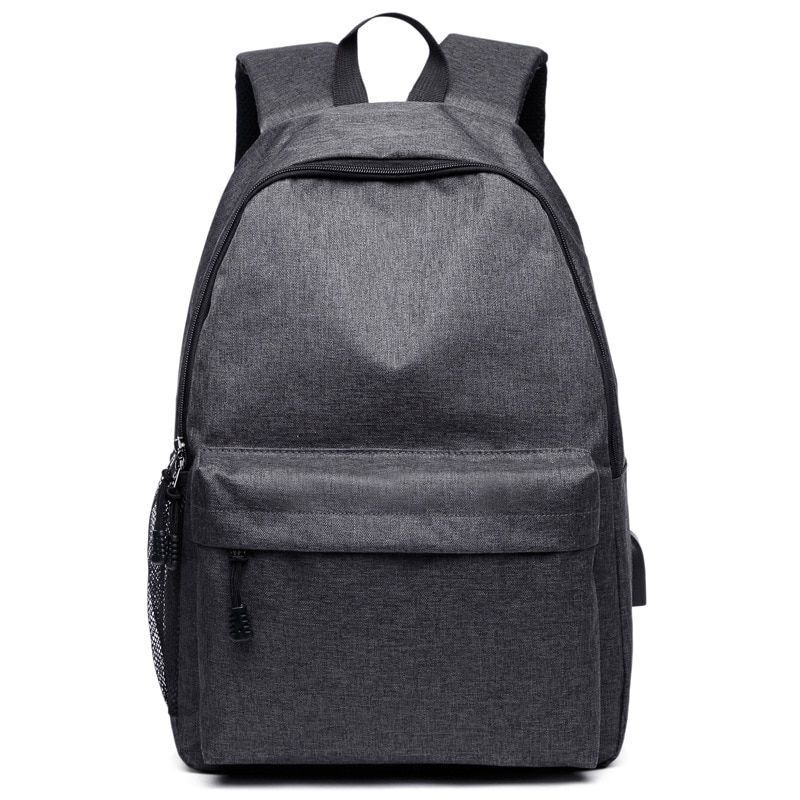 Colorful Space Print Backpack Rechargeable School Bag Traveling Polyester Canvas