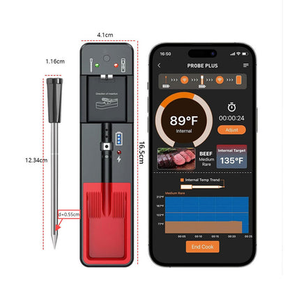 Barbecue Thermometer Kitchen Oven Meat Thermometer Bluetooth Meat BBQ