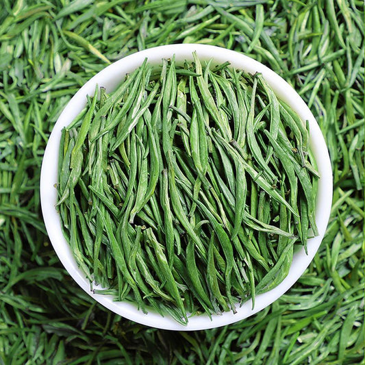 Chinese Zhu Ye Qing Green Tea QUE SHE Loose Leaf Sparrow Tongue Tea 100g