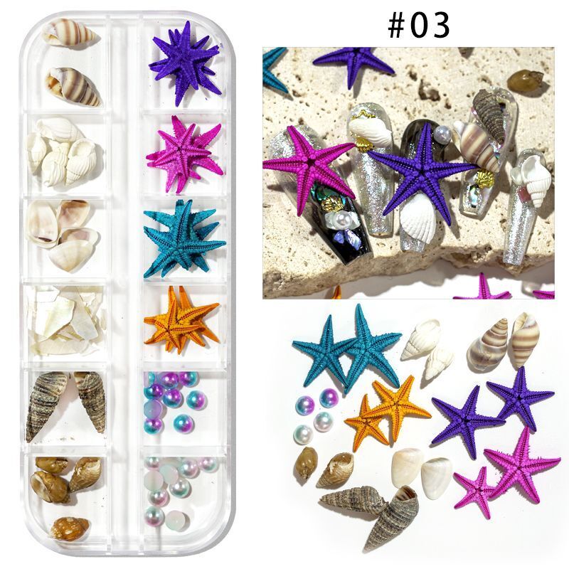 Nail Art Decor 3D Irregular Abalone Natural Sea Shell Stones DIY Accessory 1 Box