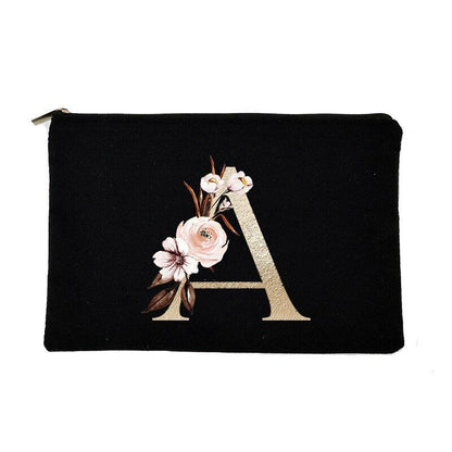 Makeup Bag Letter Print Traveling Case Organizer Storage Pouch Purse 14*22*14 CM