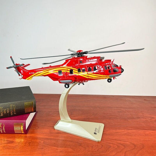 1:48 47CM State Grid EC-225 Marine Rescue Helicopter Diecast Aircraft Model