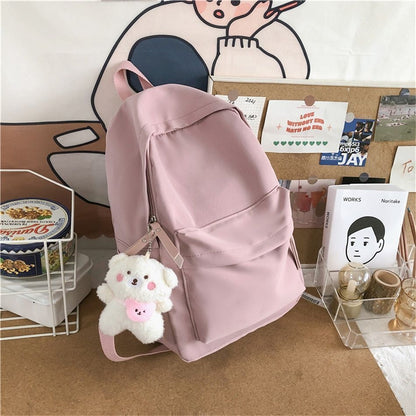 Cute School Backpack Purse Women Nylon Softback Book Fashion Travel Rucksack 1PC