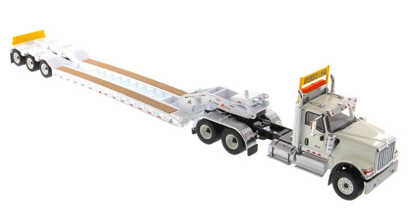 1:50 DM International Trailer Container Lowboy Trailer Diecast Tractor Model