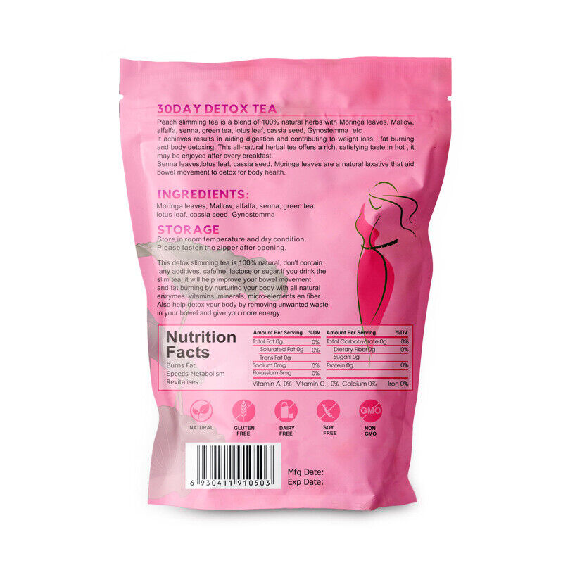 30 Day Detox Tea Fruit Fat Loss Tea Slimming Tea Peach Tea 90g