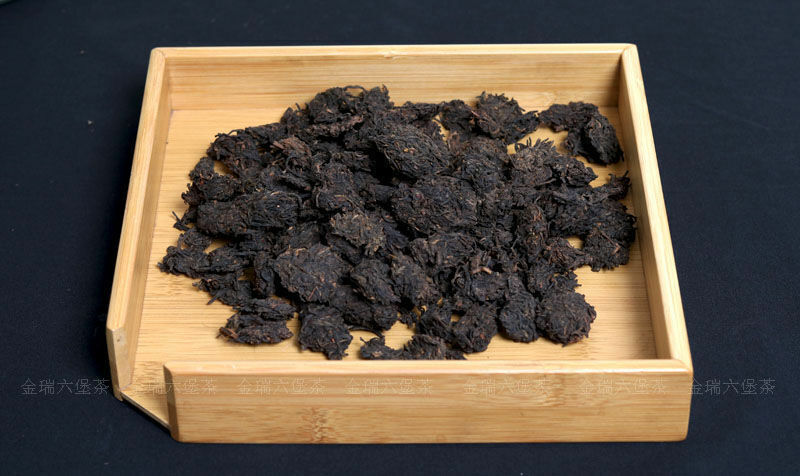 Guangxi Aged Dark Tea Wild Liu Bao Lao Cha Tou Golden Bud Nuggets 500g Boutique