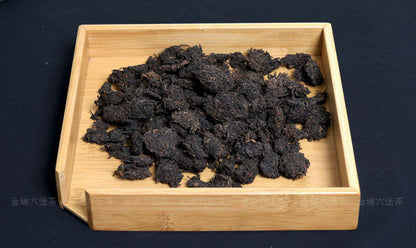 Guangxi Aged Dark Tea Wild Liu Bao Lao Cha Tou Golden Bud Nuggets 500g Boutique