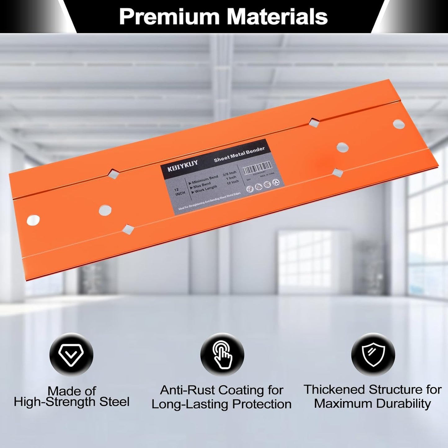 Sheet Metal Bender Folding Tool, 18 Inch Hand Seamer for HVAC Ductwork, Roofing